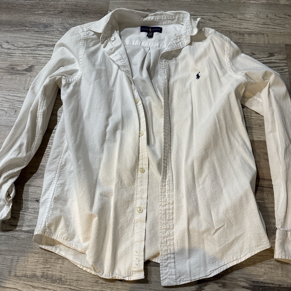 Polo by Ralph Lauren White Button Down Shirt